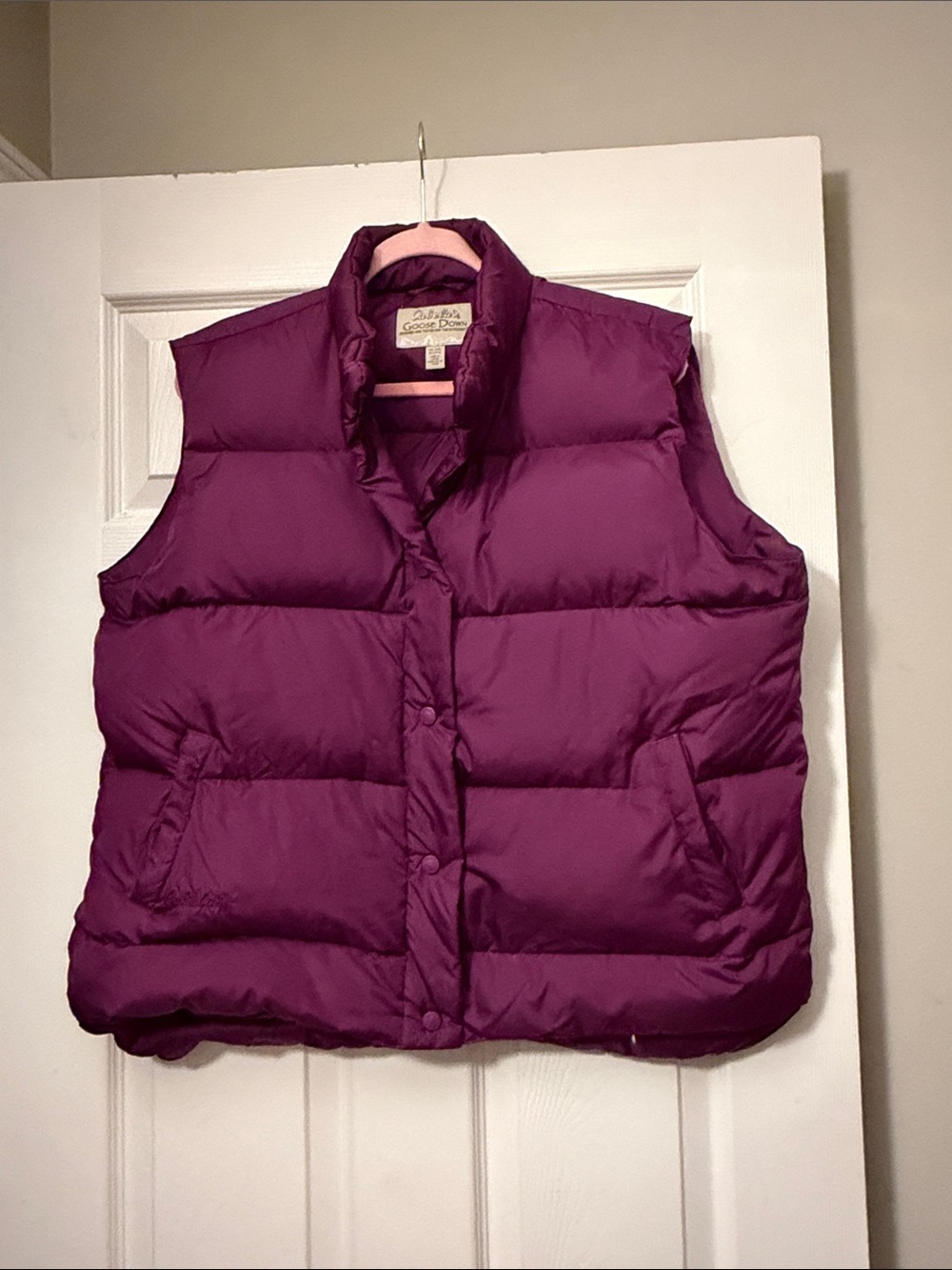 Cabela's Plum Quilted Goose Down Vest